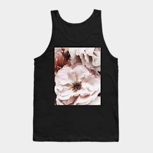 Flowers print, Roses, Pink, Pastel, Fashion print, Modern art, Wall art, Print, Minimalistic, Modern Tank Top